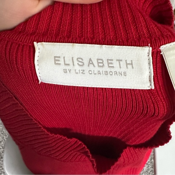 Liz Claiborne Vibrant Red Short Sleeve Sweater top size 2x - Picture 6 of 8